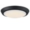 Westinghouse Fixture Ceiling LED Dimmable Flush-Mount 20W Trad 11In, Matte Black Acrylic Shd 6117400 - alternate 4